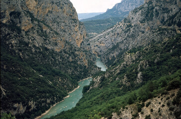 Gorges du Verdon, famous canyon in Provence-Alpes-Cote d Azur, France