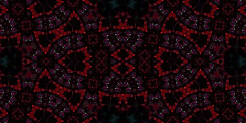 Seamless kaleidoscope pattern. The texture of the woven pattern. Endless pattern