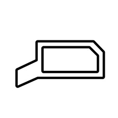 Outline icon for web. Spare car parts icon