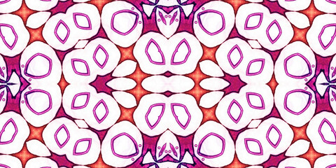Seamless kaleidoscope pattern. The texture of the woven pattern. Endless pattern