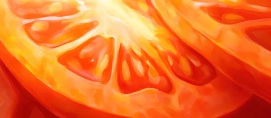 Close Up of Sliced Tomato