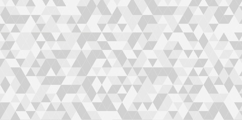Obraz premium Seamless geometric pattern square shapes low polygon backdrop background. Abstract geometric wall tile and metal cube background triangle wallpaper. Gray and white polygonal background.