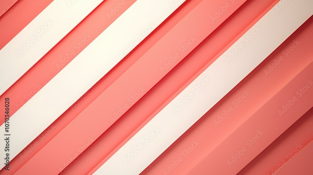 Poster the image features a simple abstract design of white and pink stripes running diagonally.