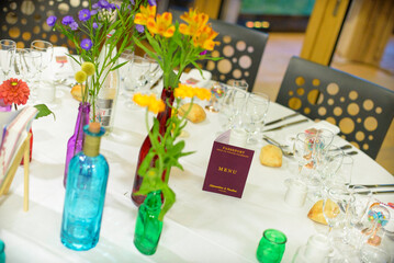 Décoration de table de mariage