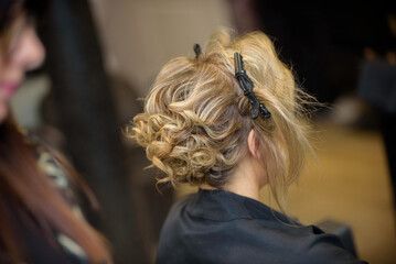 Coiffure, chignon de mariage