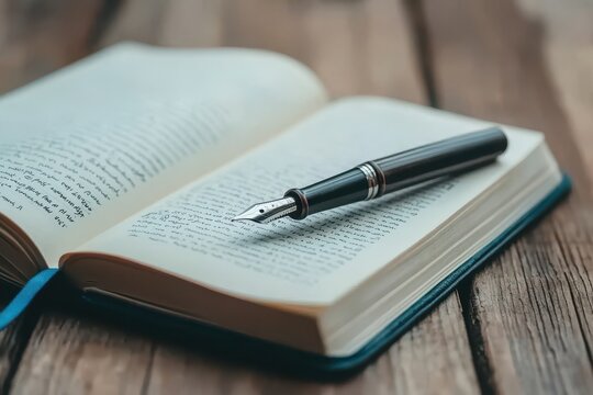 pen on notebook