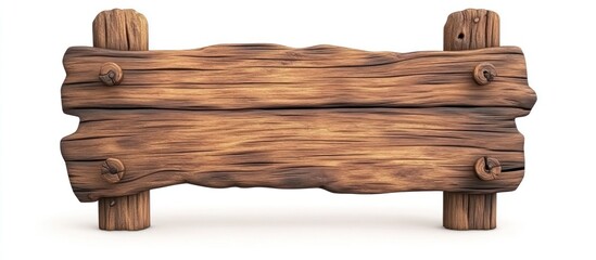 Rustic Wooden Signboard