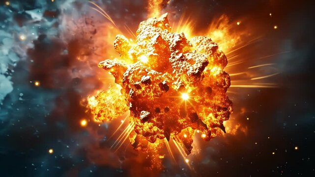 A brilliant supernova explosion represents the potential power and energy of undiscovered particles from beyond the Standard Model.