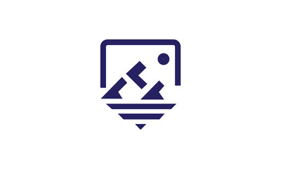 Camera flat icon. photography logo, camera logo icon vector illustration