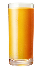 copo com suco de tangerina natural isolado em fundo transparente