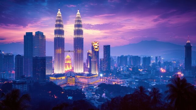 Kuala Lumpur Skyline at Dusk
