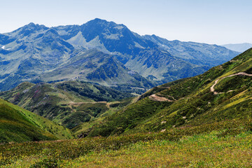 Naklejka premium landscape in the mountains
