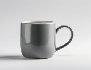 Obraz premium white cup on white background