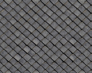 Slate snowy wodden shingle roof tile seamless texture