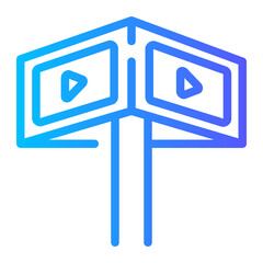 billboard gradient icon