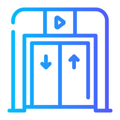 elevator gradient icon