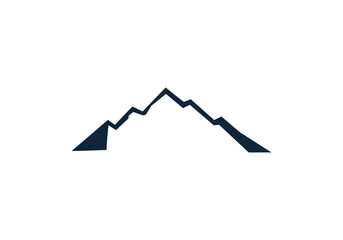 mountain and water logo template logo icon vector illustration