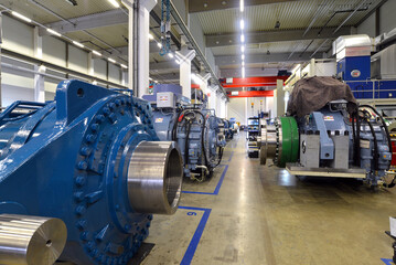 Production of gearboxes for wind turbines in a modern industrial plant