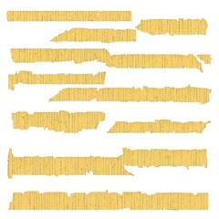 Obraz premium collection of various adhesive tape pieces on white background. each one is shot separately