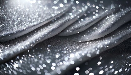 一面に広がるシルバーの煌めき—華やかさと洗練が共鳴するテクスチャ
