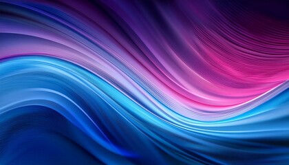 Fototapeta premium 青とピンクのグラデーションが交差する幻想的なウェーブテクスチャ 
