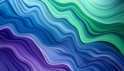 自然の波をイメージした青から紫までのグラデーション—滑らかで落ち着いた印象のテクスチャ
