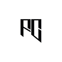 FC monogram logo design letter text name symbol monochrome logotype alphabet character simple logo