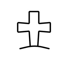 Fototapeta premium Outline icon for web. Halloween icon