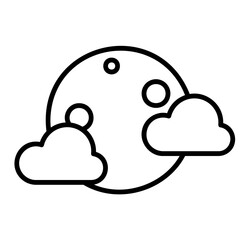 Outline icon for web. Halloween icon