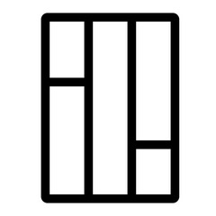 Outline icon for web. Layout grid icon