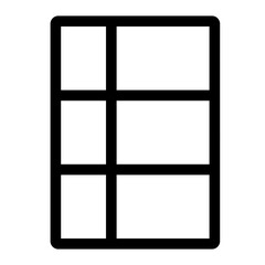Outline icon for web. Layout grid icon