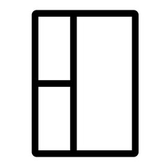 Outline icon for web. Layout grid icon