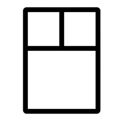 Outline icon for web. Layout grid icon