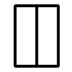 Outline icon for web. Layout grid icon