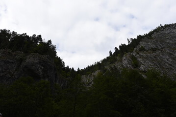 clouds over the mountains