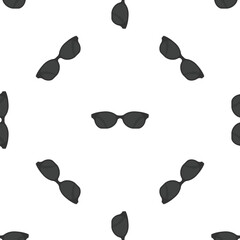 Fototapeta premium Seamless pattern with sunglasses on white background repeating fashion eyewear design for textile, wrapping paper or other print products