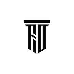 FD monogram logo design letter text name symbol monochrome logotype alphabet character simple logo