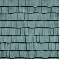 Wodden shingle roof tile seamless texture & background