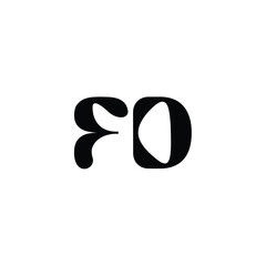FD monogram logo design letter text name symbol monochrome logotype alphabet character simple logo