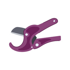 steel pipe cutter cartoon. pvc adjustable, ratchet precision, durable ergonomic steel pipe cutter sign. isolated symbol vector illustration