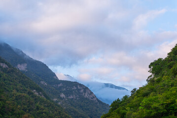 landscape with clouds