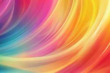 Obraz premium Soft Gradient of Neon Colors in Fluid Motion