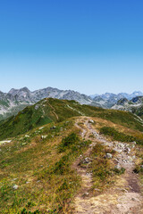 trail in the mountains