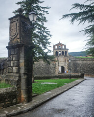 Jaca, Spain - 21 Sept, 2024: Walls of the Castle of San Pedro and Citadel of Jaca, Aragon, Spain