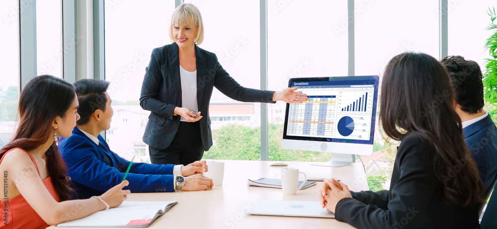 Poster spreadsheet document information financial startup concept. data and graphs in spreadsheet documents