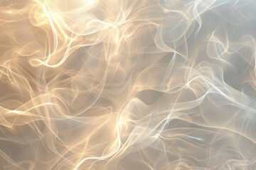 Fototapeta premium close up horizontal abstract glowing transparent smoke stream flowing background