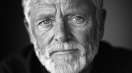 Close-up portrait of a senior man with a white beard looking directly at the camera.