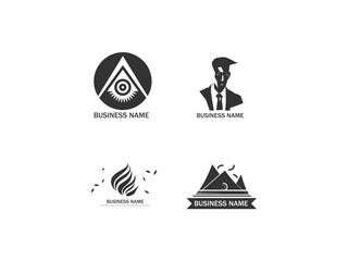 a logo for a business name called business name vector, vector and illustration,
