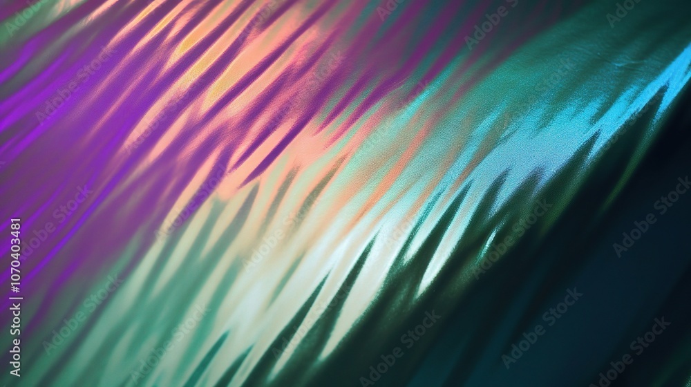 Poster Abstract Colorful Waves with Soft Gradients