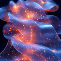 Explore the mesmerizing dance of light and color in abstract digital art creations